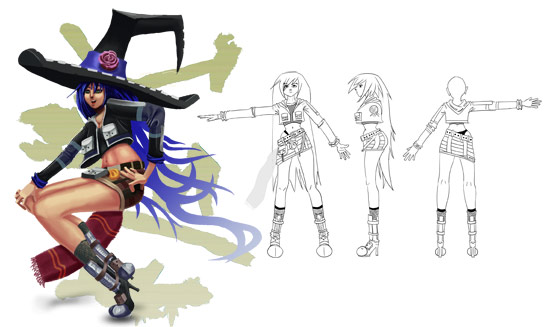witch modeling sheet
